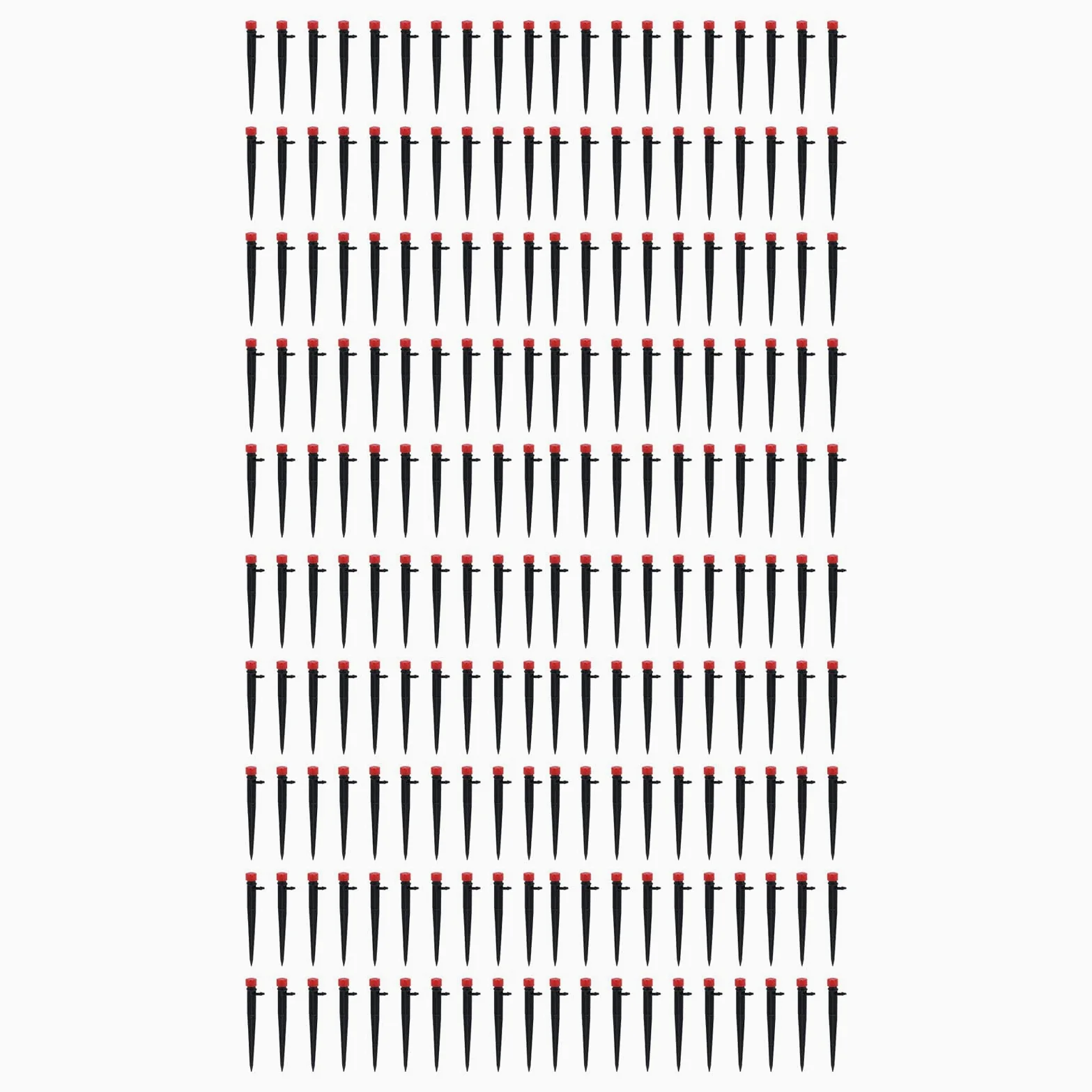 200PCS de riego por Goteo de Flujo de Agua con gotero de riego Ajustable de 8 Orificios de 360 ​​​​Grados para Manguera 4/7