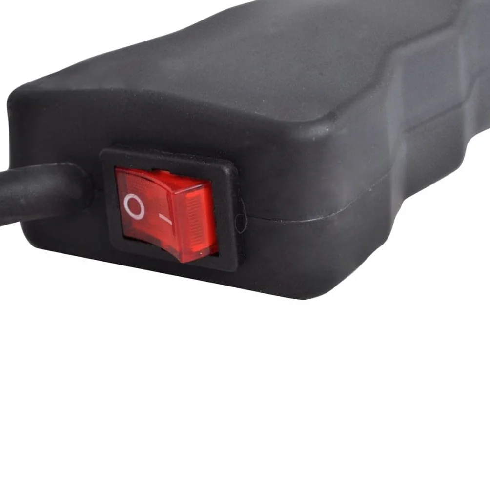 Mangloder Encendedor Eléctrico Barbacoa BBQ 1500W Acero Inoxidable con 3 Elementos de Calefacción Mango Resistente al Calor 220 a 240V para Carbón Vegetal Camping Exterior Accesorios de Barbacoa