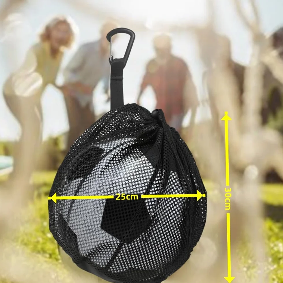 Bolsa de Baloncesto con Cordón, Mochila Portátil Red para Pelotas