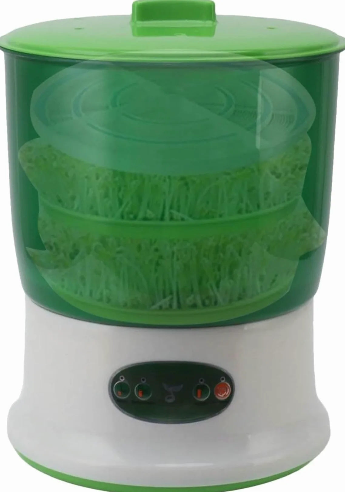 Máquina automática de Cultivo de brotes de Soja | 2 Capas de brotes de Soja | Germinador de Gran Capacidad y Placa de presión para brotes de rábano, Hierba de Trigo y brócoli