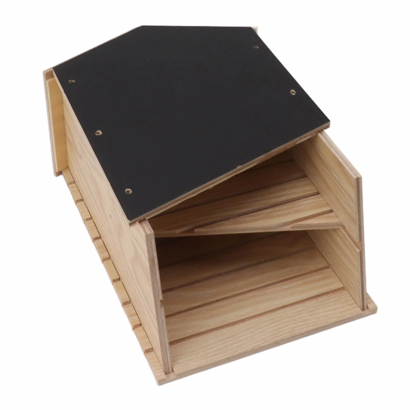 TOPINCN Casa para Murciélagos Hecha a Mano y Resistente a la Intemperie, Diseño de Doble Cámara con Amplio Espacio, Solución Ecológica para Jardín Al Aire Libre
