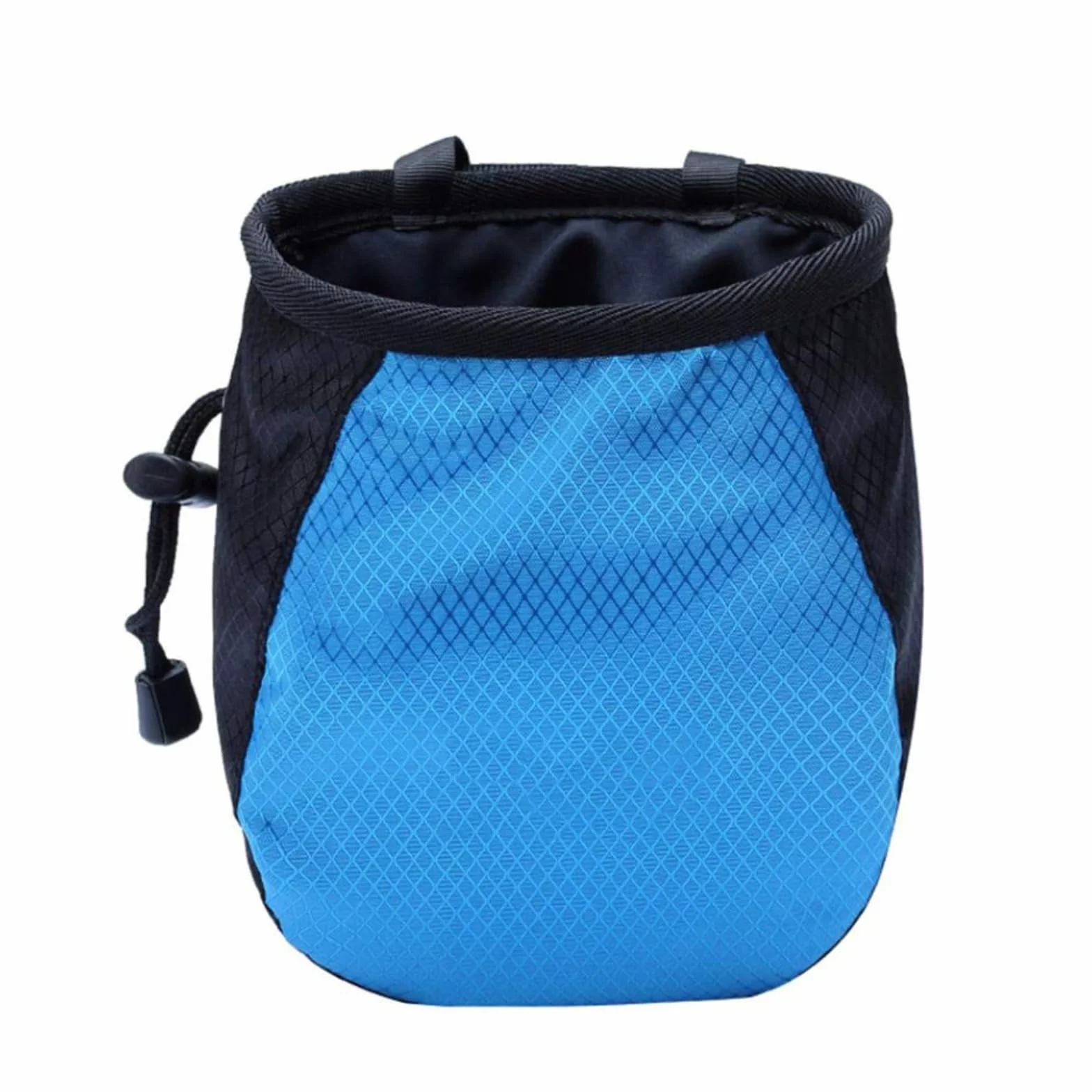 Bolsa de tiza azul para escalada de magnesio con cinturón ajustable y cordón