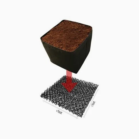 Dekprotek Modular 1 pies x 1 pies aireación Pad Deck Protector para Todas Las ollas, Camas Altas Paquete de 12 Negro