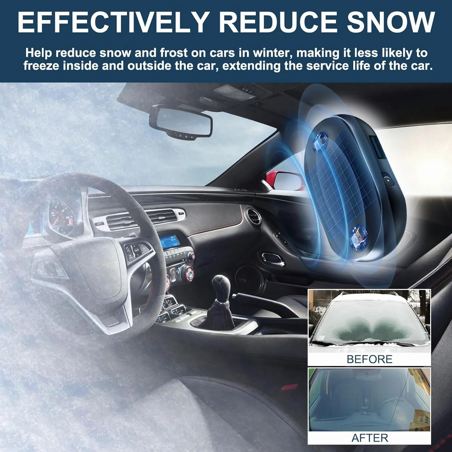 Electromagnetic Wave Anti Freezing and Snow Removal Device, Electromagnetic Car Snow Removal Device, Electromagnetic Car Deicer, Anti-Freeze Electromagnetic Car Snow Removal Device