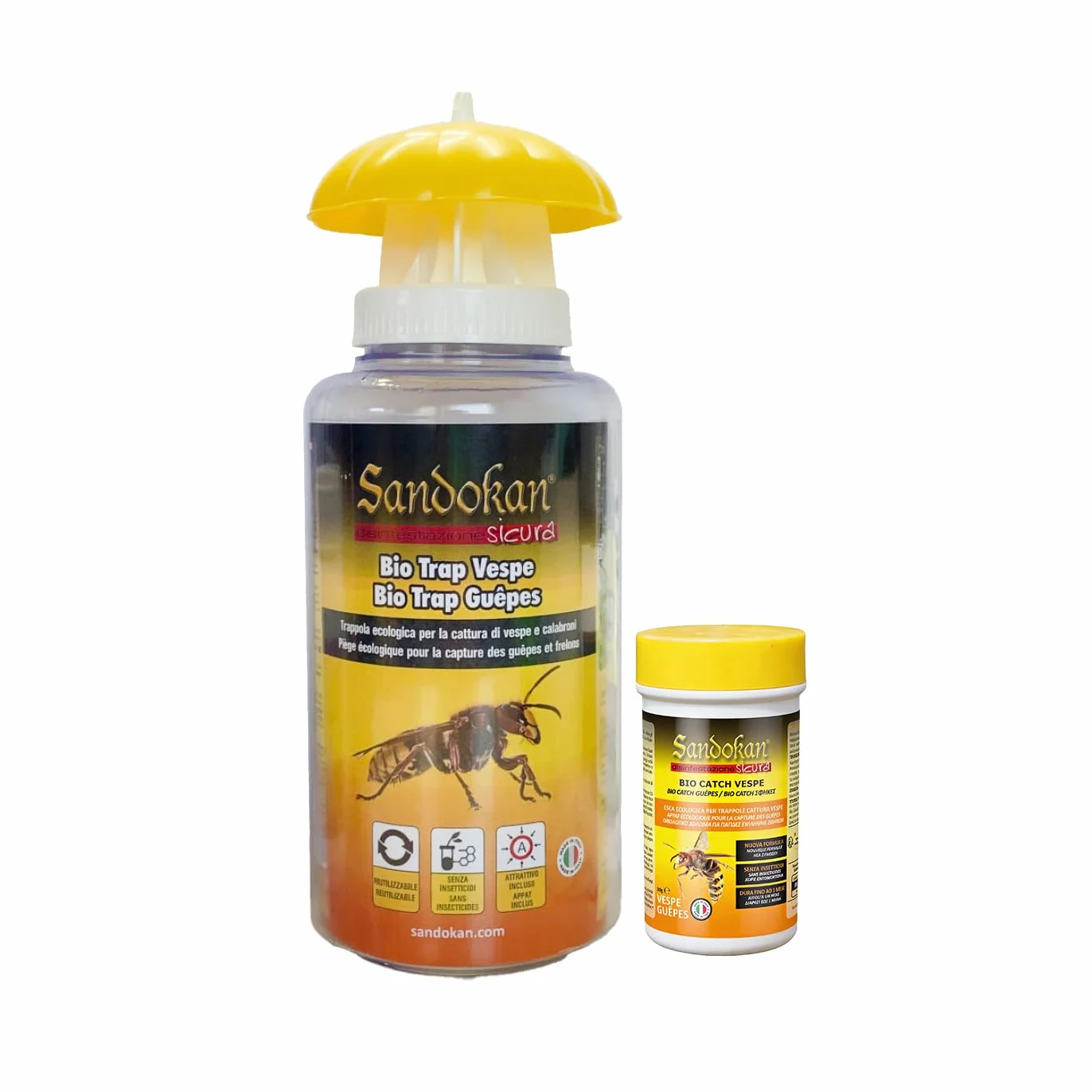 Sandokan SAN 7648 - Trampas ecológicas que cuelga para la eliminación de avispas