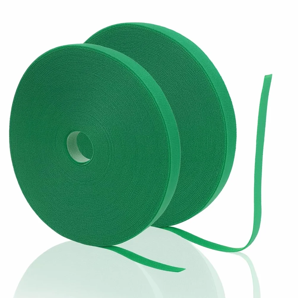 2PCS 15 m 15m Brida para Plantas Cinta,10mm Cinta para Plantas autoadhesiva,Cinta para Plantas de Exterior Reutilizable,Ideal para Fijación Planta Corbatas Cinta,Jardinería Cinta,Frutas y Flores