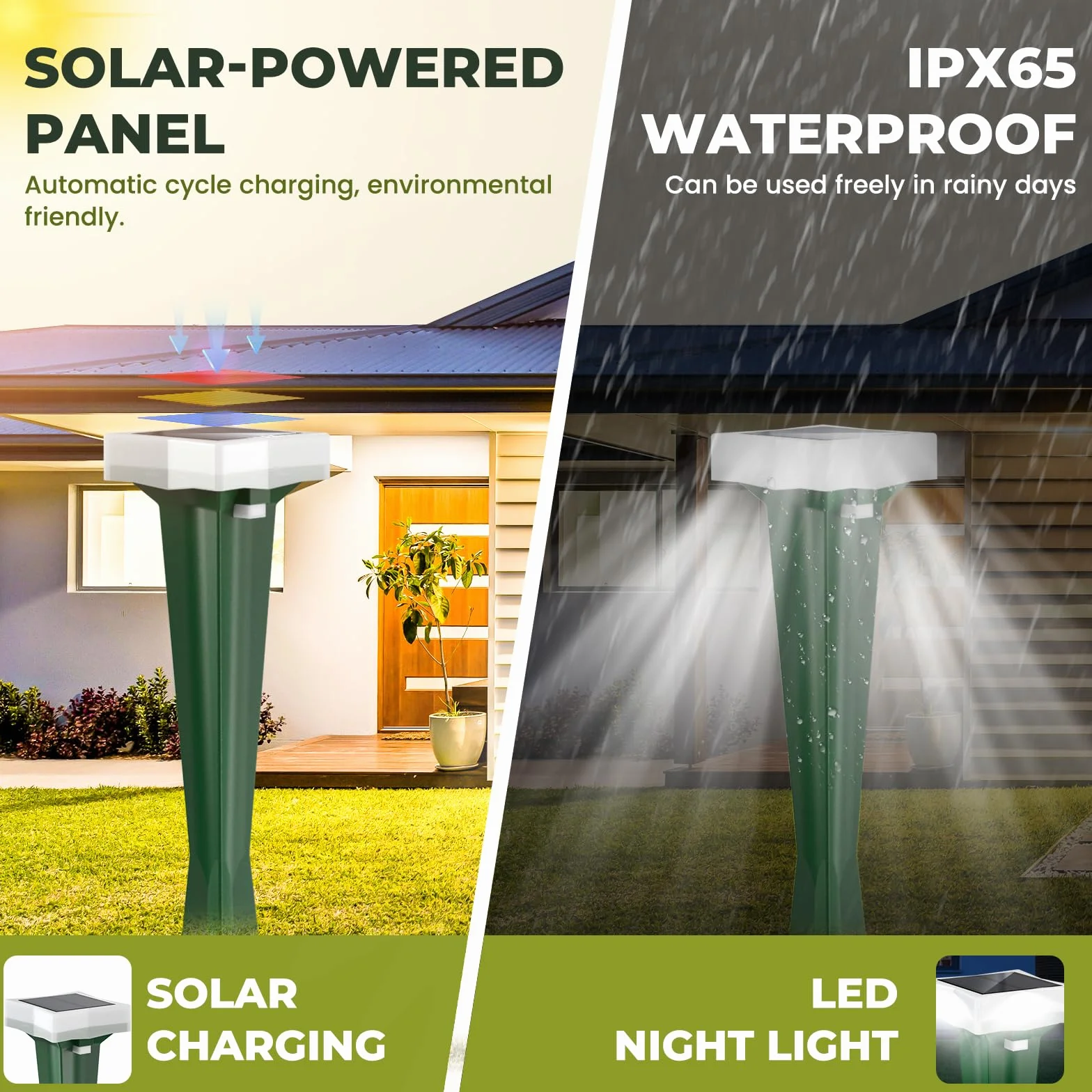 Ahuyentador de Topos, 3 Modos de Vibración Ahuyentador de Ratas con Luz LED, Solar y Impermeable Ultrasónico de Plagas, Topos y Serpientes, per Césped, Patio y Jardín (4 Paquete)