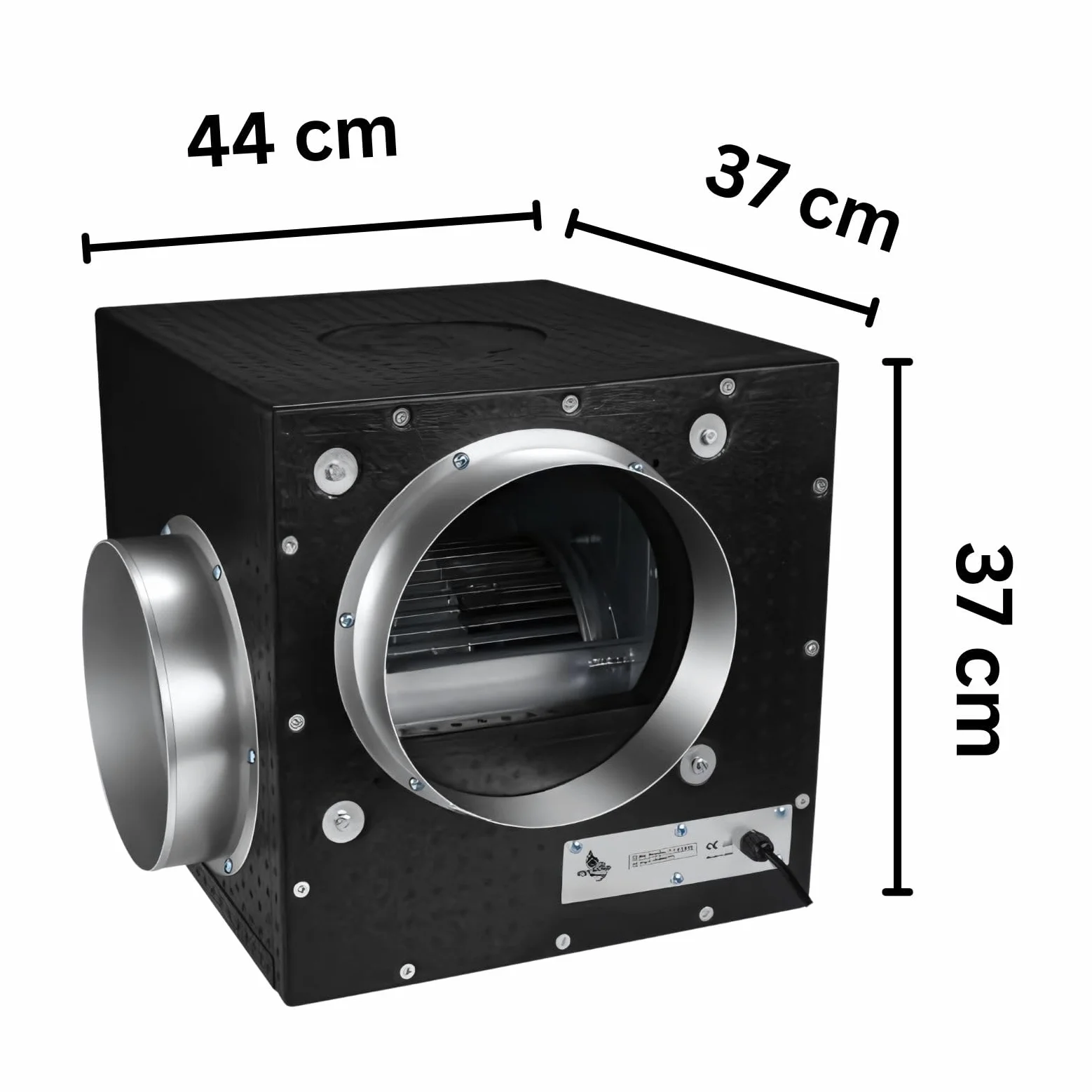 Weedness Extracción Aislada Caja 550 m3/h - Ventilador Tubo Ventilador Tienda Cultivo Ventilador Axial Ventilador Tubo