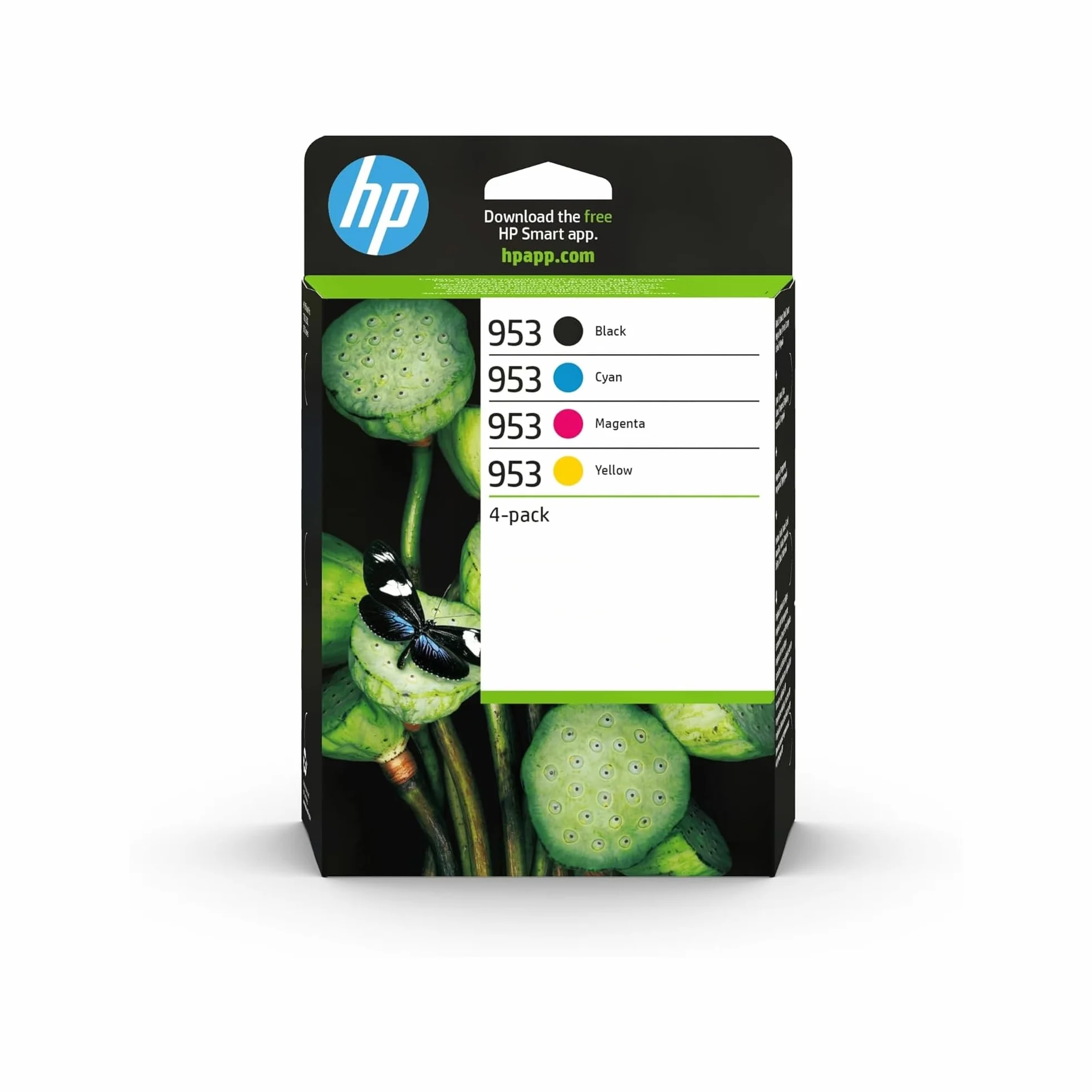 HP 953 6ZC69AE Cartuchos de Tinta Originales Pack de 4 Negro Cian Magenta Amarillo para OfficeJet Pro 8200 8700 7700