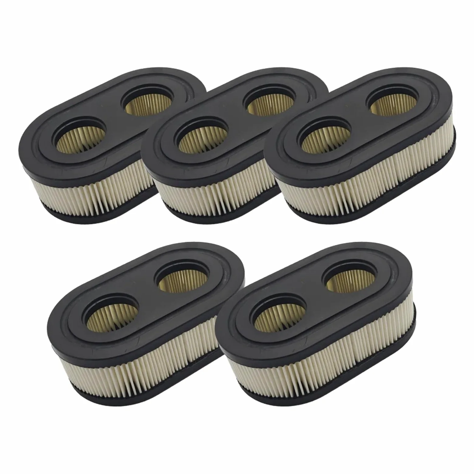 Filtro de aire compatible con Bri-ggs Stratt-0n 593260 798452 K, repuesto de cortacésped, Herramientas de limpieza del hogar, piezas de jardín, 5 uds.