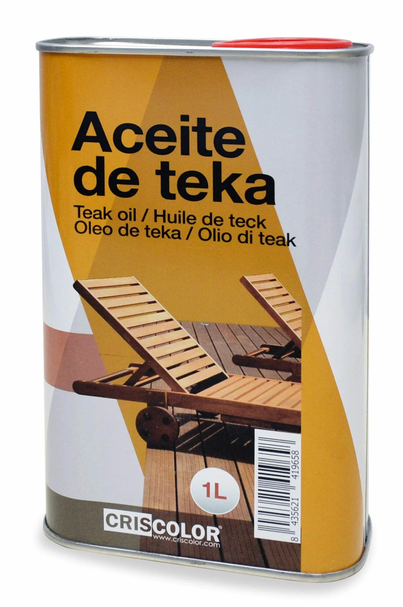 Aceite para Teca - Nutre, revitaliza y enriquece la madera. Máxima protección para tus muebles de Jardín. (1 Litro)