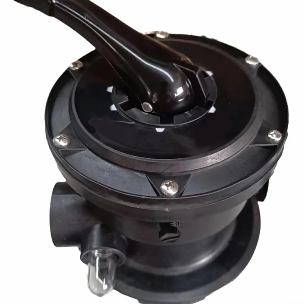 Válvula multipuerto para Hayward SP0714T para variflo, montaje superior de 7 posiciones para filtro de arena serie Pro/VL, acero inoxidable con vidrio de visión