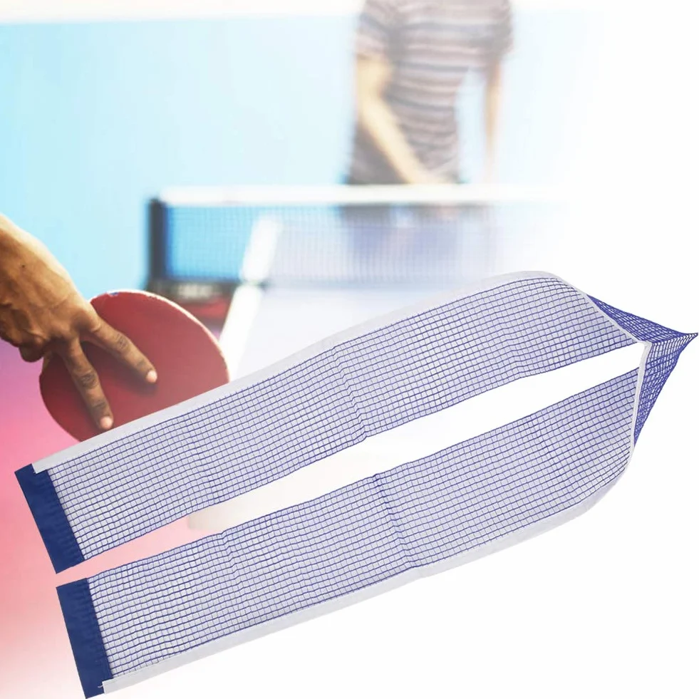 Keenso Red de Mesa de Tenis con Soporte de fijación, Portátil de Poliéster Accesorios de Recambio Deportivos
