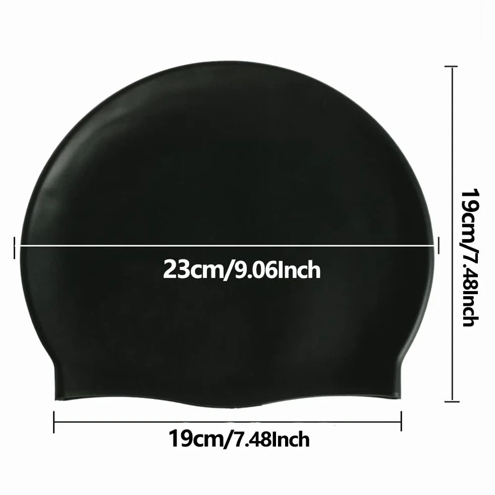 HYCOPROT Gorro de Natación para Niños, 100% Silicona, Antideslizante, Impermeable, Cómodo y Elástico