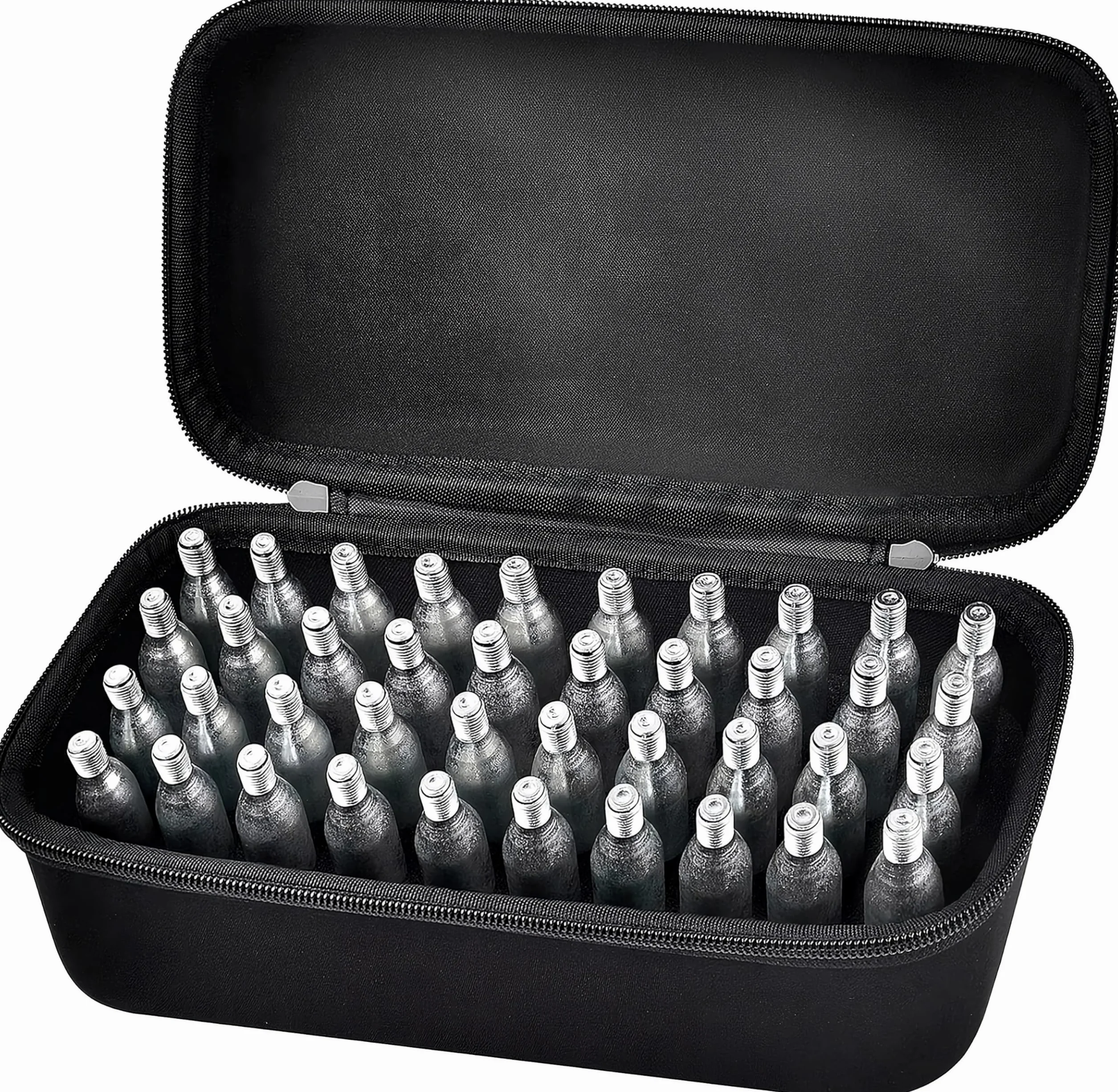 Estuche para Cartuchos CO2 40 Slots Caja Organizadora Compatible con Crosman Umarexs Leland Resistente a Golpes