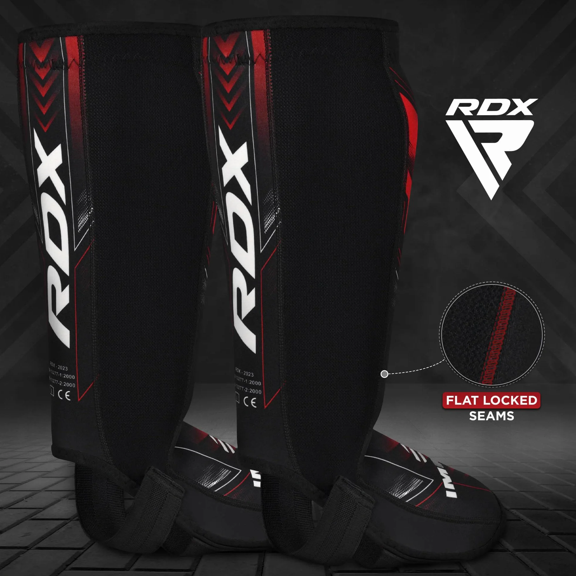 RDX Espinilleras de neopreno para MMA, kickboxing, artes marciales mixtas, protección de empeines, IMMAF