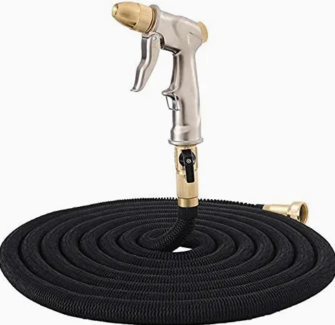 Manguera de jardín, boquilla extensible, pistola de agua de metal de alta presión, pistola de agua para lavado de coche, pistola de agua doméstica, manguera telescópica, juego de riego de