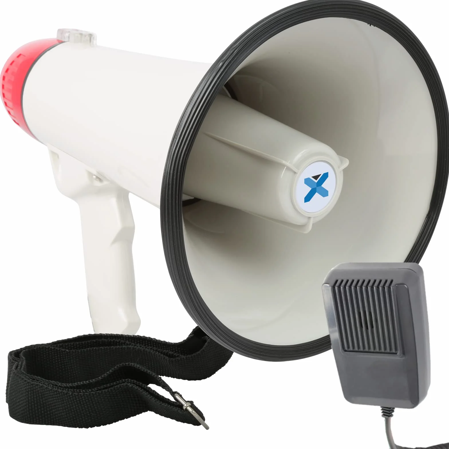 Vonyx MEG040 Megáfono Portátil 40W, Alcance 1 km, Micrófono, Grabación y Sirena