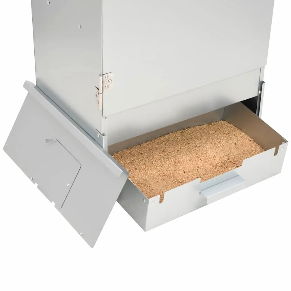 vidaXL Horno ahumador astillas Madera Acero galvanizado 44,5x29x83 cm, ahumador, Barbacoa de jardín, ahumador de jardín, Parrilla ahumador