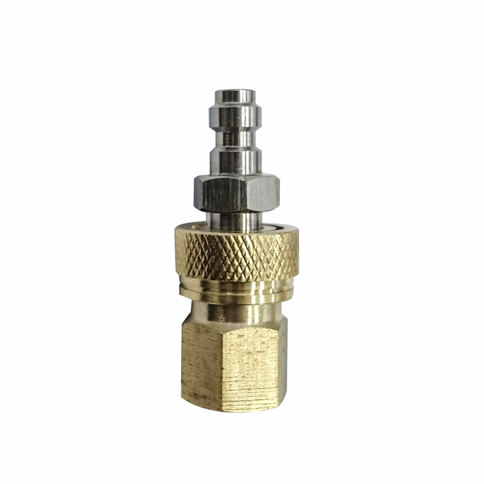 TUXING Adaptador de acoplamiento doble macho de desconexión rápida 8 mm acero inoxidable