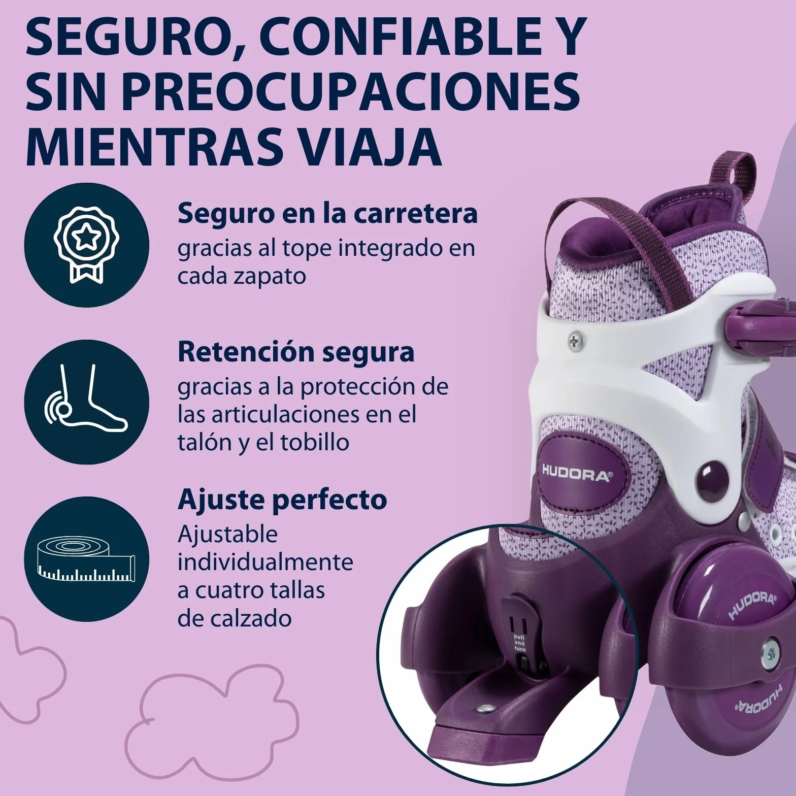 HUDORA My First Quad Patines ajustables para niños hasta 20 kg