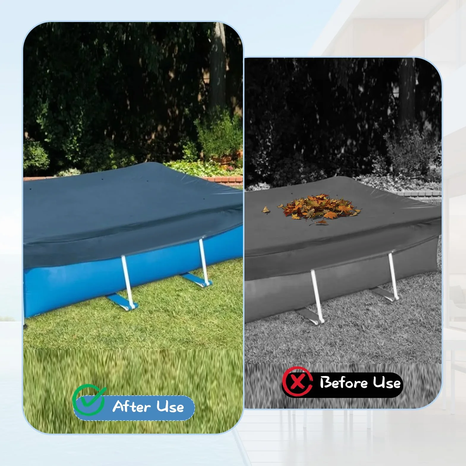 Cojín de invierno grueso de PVC para piscina, tamaño XXL, 120 x 120 cm, impermeable, forma redonda, almohada de aire para piscina, accesorios inflables con válvula de seguridad