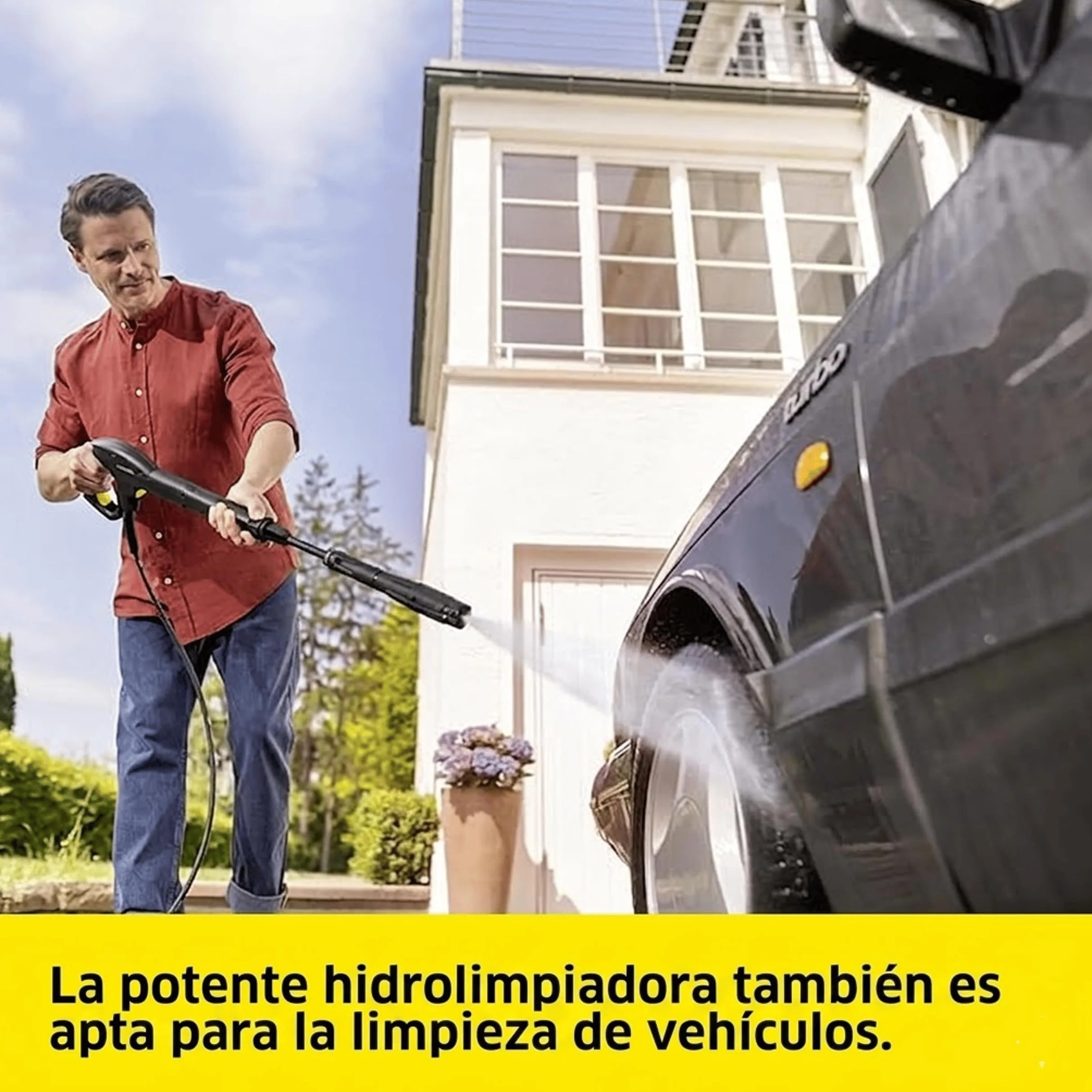 Kärcher Hidrolimpiadora K 5 FJ, presión: máx. 145 Bar, caudal: máx. 500 l/h, Rendimiento de Superficie: 40 m²/l, Incl.