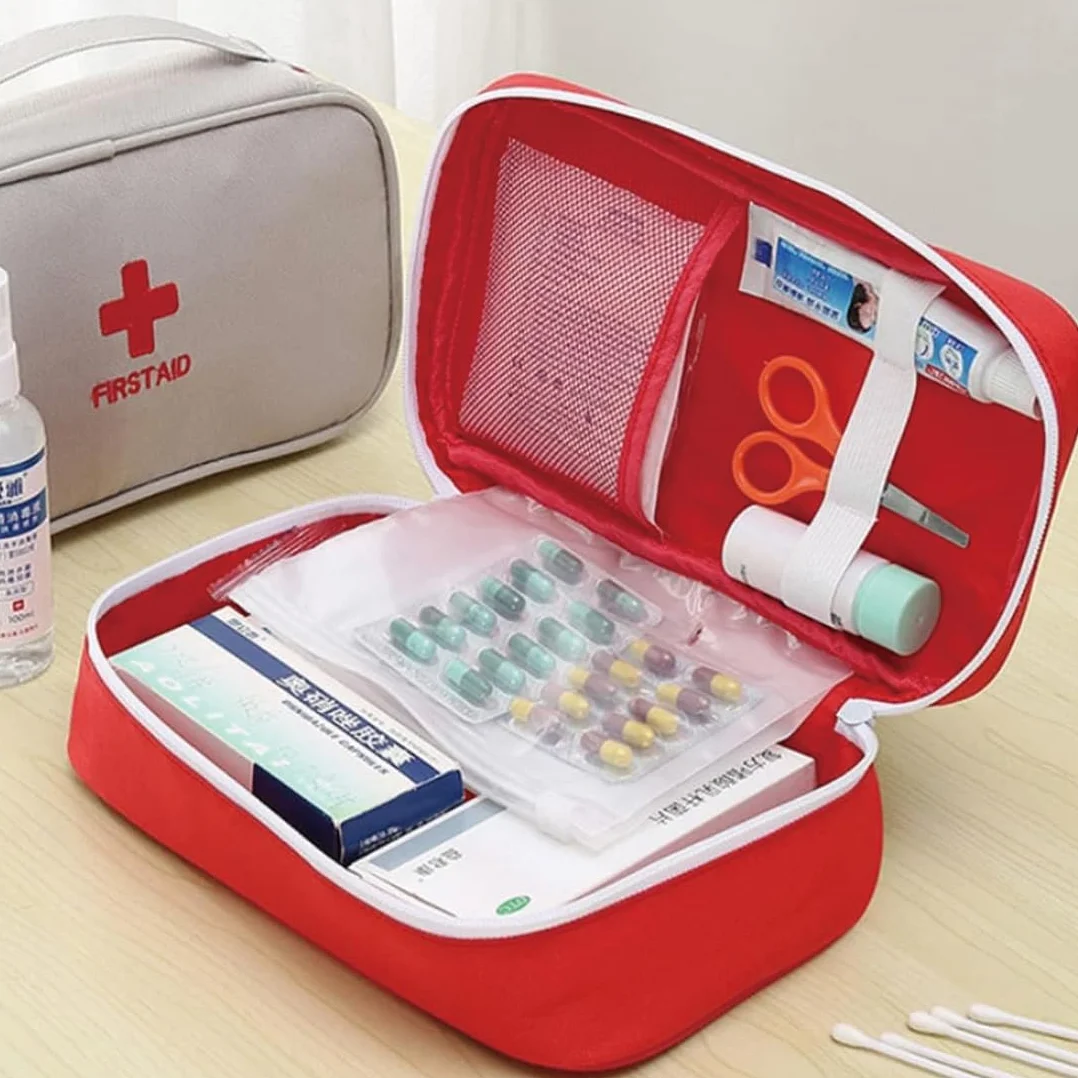 JEYORZY Bolsa de Primeros Auxilios Portátil para Viaje y Camping Vacío Médico