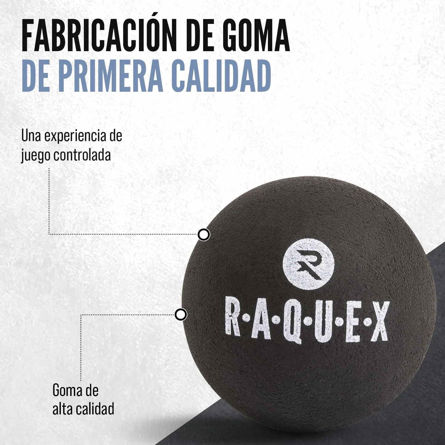 Raquex Pelotas de Squash Progression 4 Bolas Caja Mixta: Doble Punto Amarillo, Amarillo, Rojo, Azul - Aprobado WSF