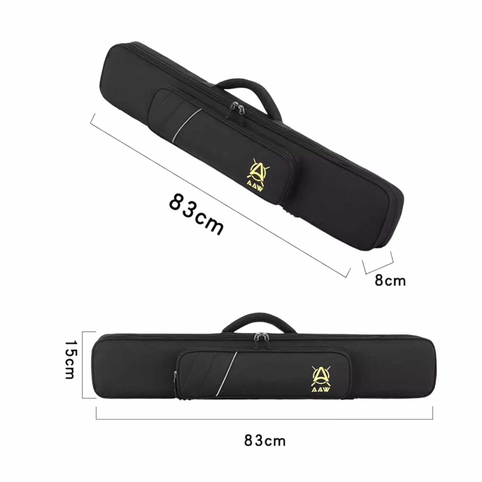 Funda de Transporte para Palo de Billar de 7 Agujeros, Bolsa para Tacos de Billar 1/2, Funda para Tacos de Billar 3x4, Bolsa de Transporte Gruesa de 3