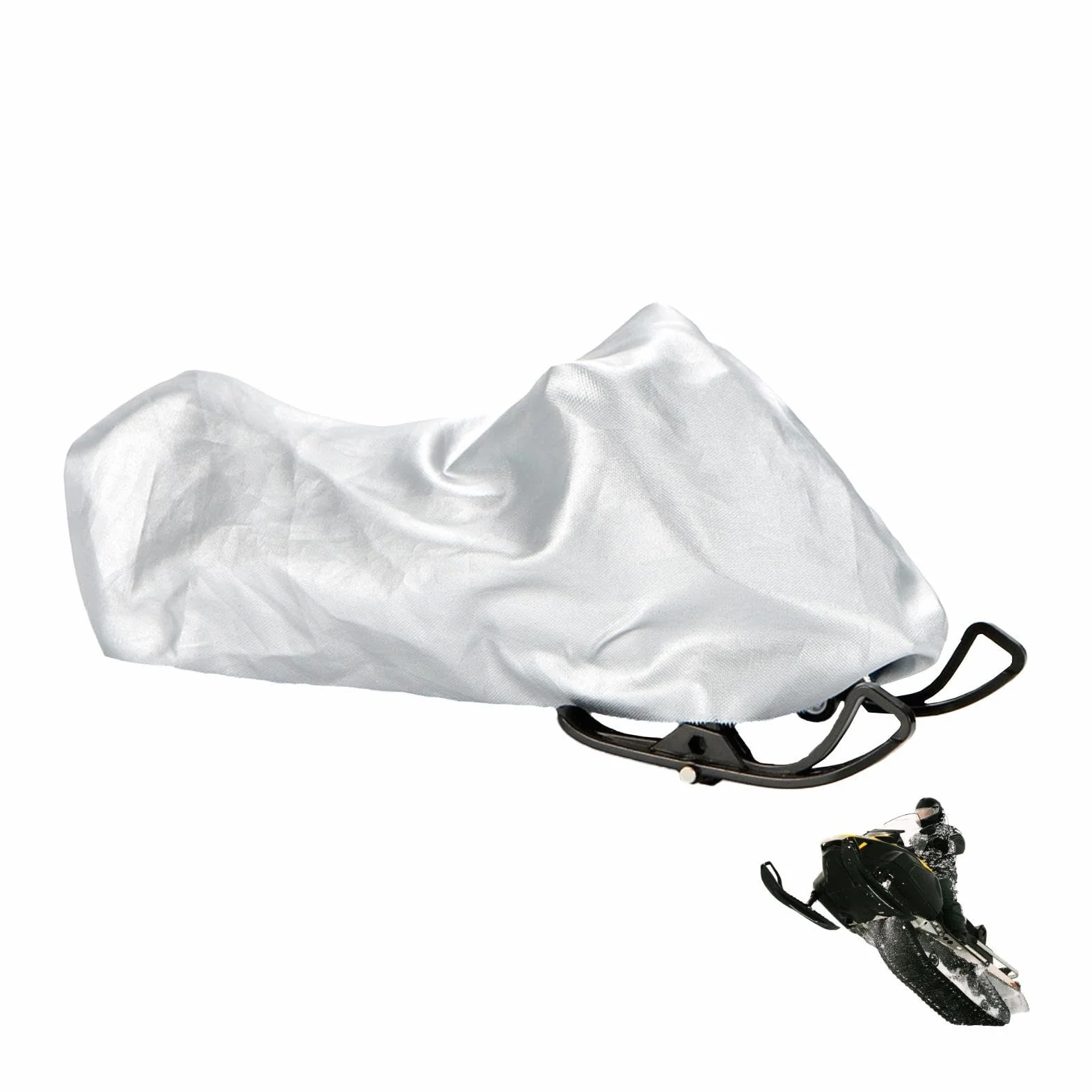 Cubierta impermeable para motos de nieve remolcables con protección UV y cordón elástico Qumiuu
