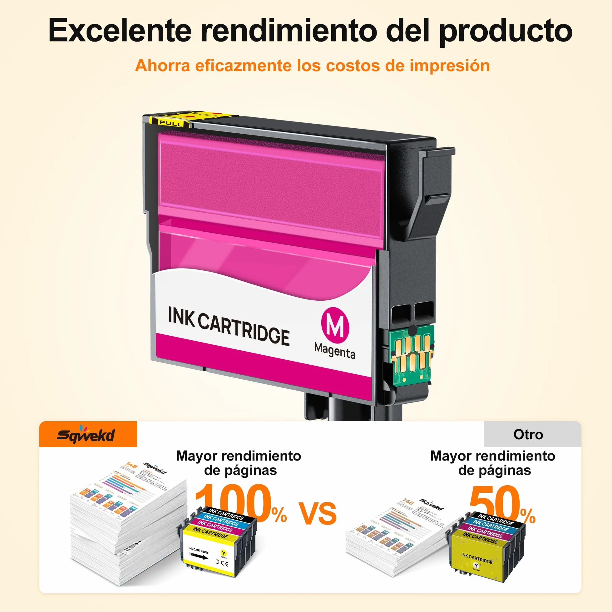 Cartucho Compatible para Epson 604XL Negro Cian Magenta Amarillo 4 Negro 2 Cian 2 Magenta 2 Amarillo