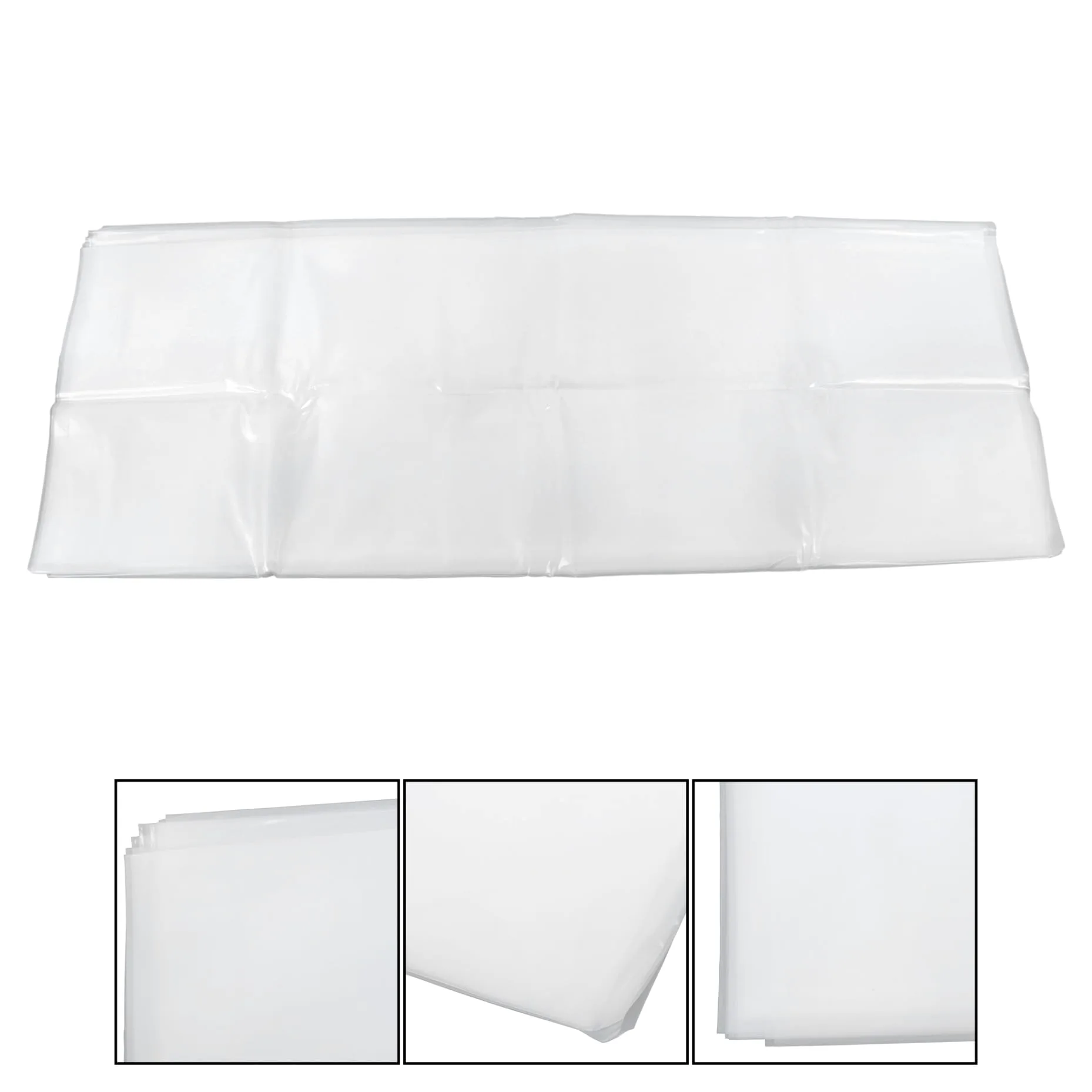 Película de plástico transparente para invernadero, 10 x 30 pies, película de plástico de invernadero de 6 mm de grosor, película de polietileno transparente