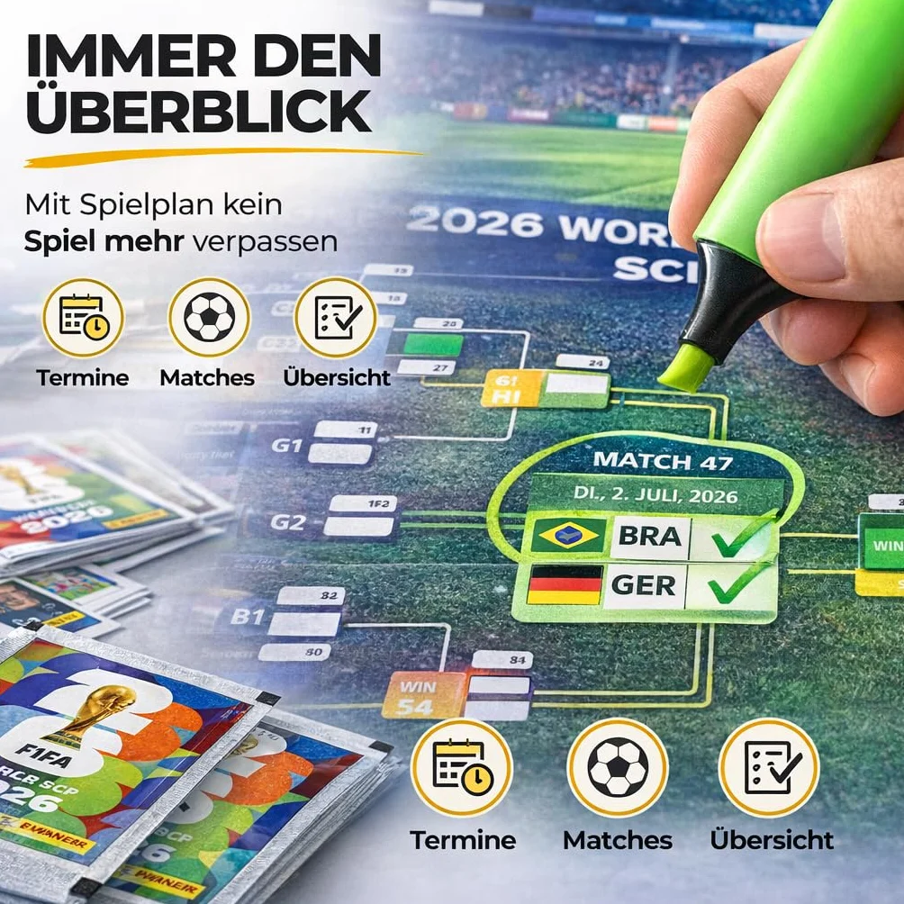 Panini Álbum Copa Mundial 2026 XXL Set con Stickers y Calendario