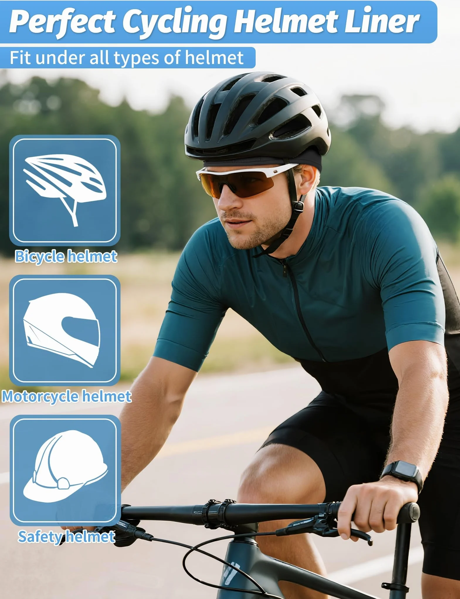 Becellen Gorro Bici Verano Transpirable Malla Sotocasco Ciclismo Running Multifuncional Skull Cap