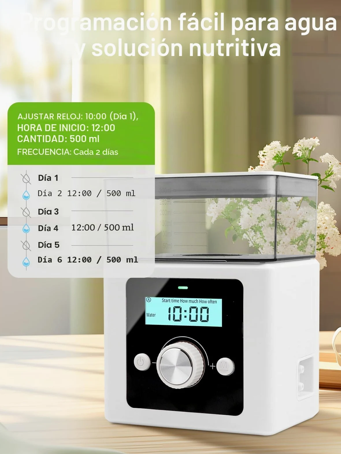 Sistema de riego automático, riego automático para plantas de interior, sistema de riego automático para plantas de interior, ideal como sistema de riego de vacaciones