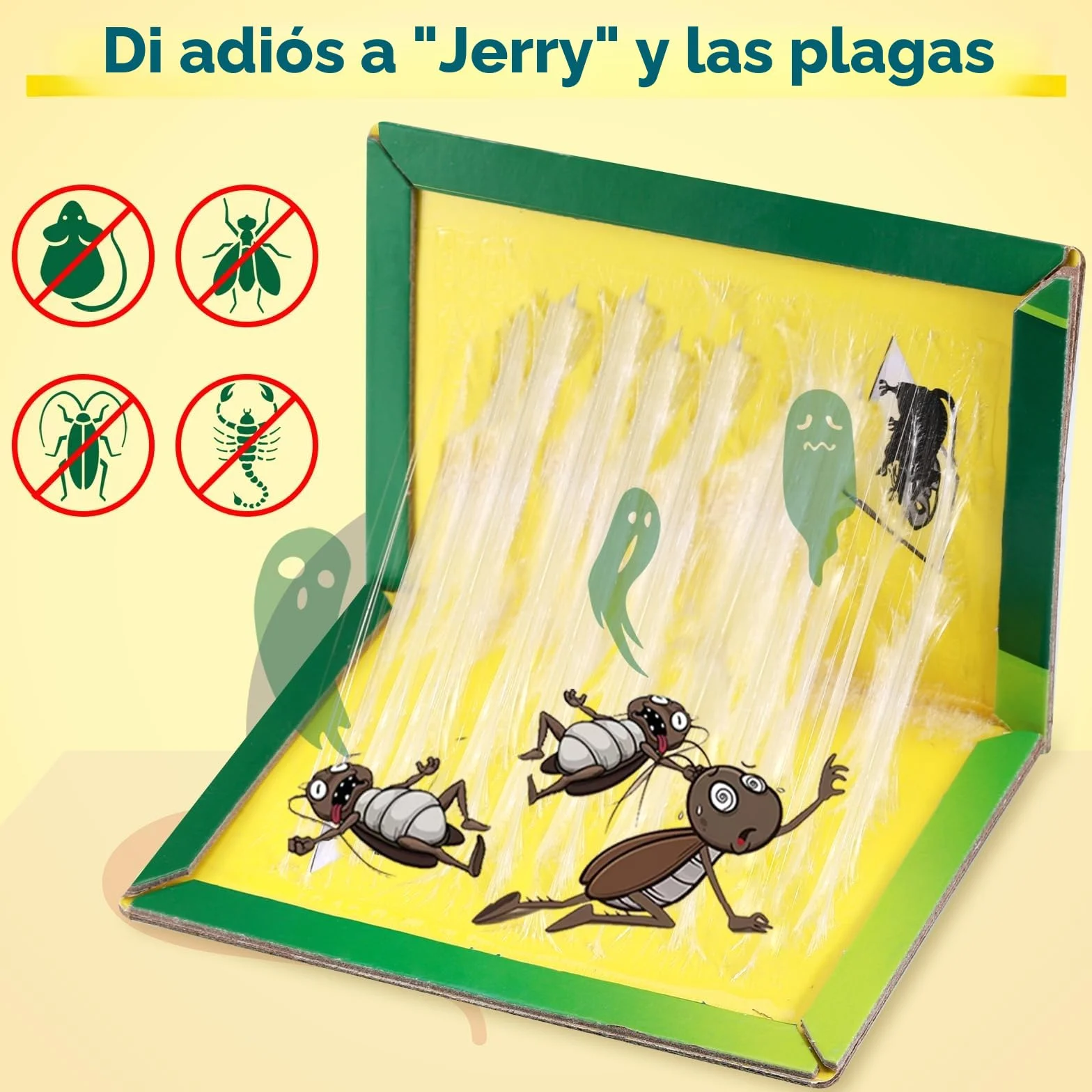 14Pcs Trampa Pegamento Ratones, Profesional Trampas para Ratones Ecológicas, Trampa Adhesiva para Ratas, Potentes Trampas para Ratas Grandes Adhesivas, Trampas Ratas Apto para Cucarachas Y Arañas