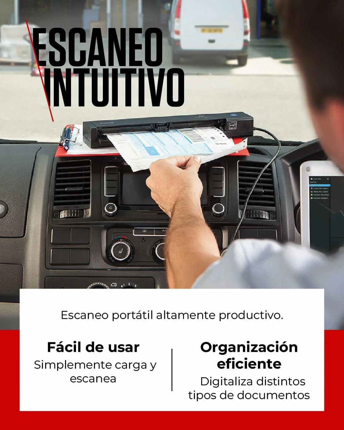 Canon imageFORMULA P-208II Escáner Portátil Doble Cara USB Alimentador 10 Hojas
