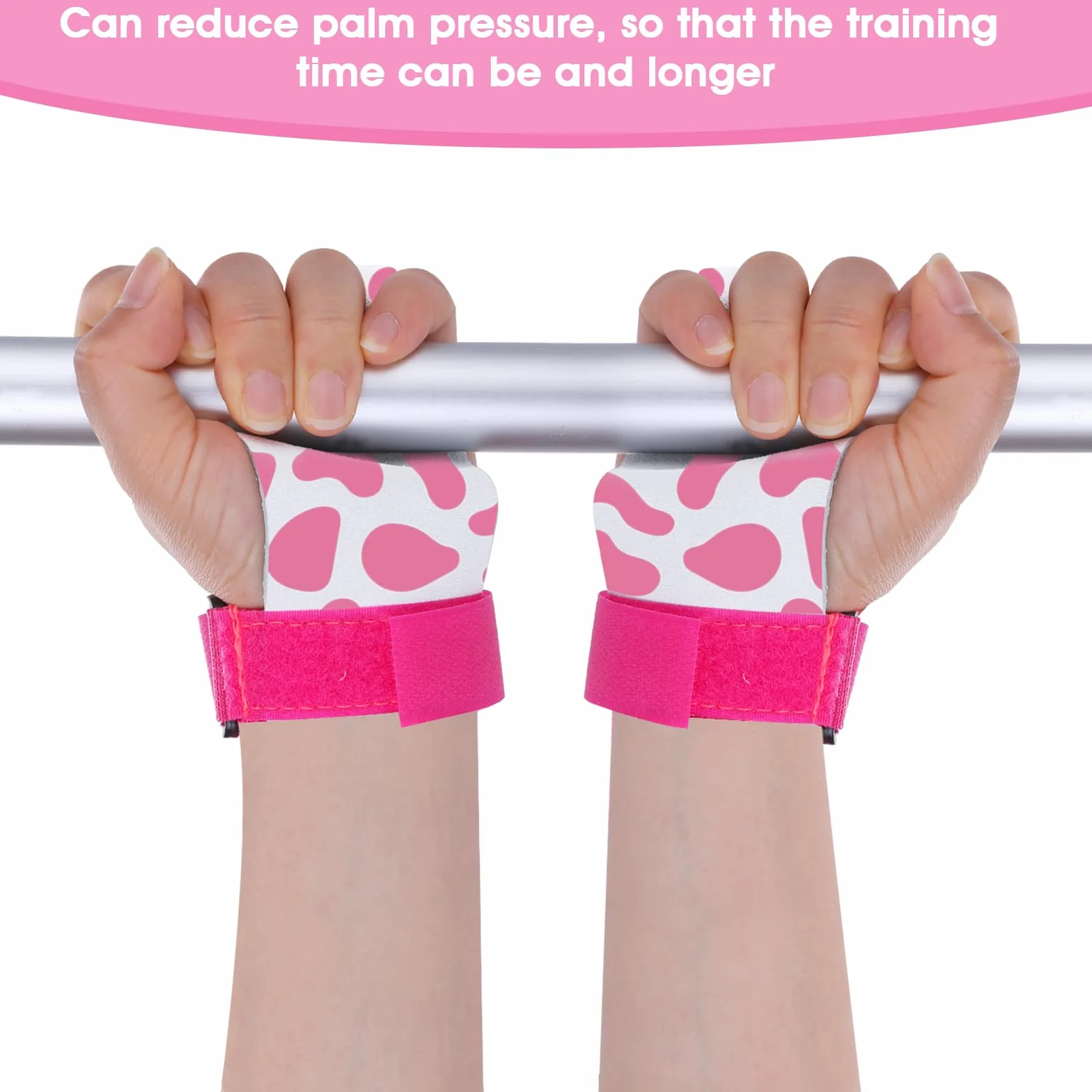 Abeillo Guantes de gimnasia con estampado de vaca, protección de palma, accesorios deportivos para entrenamiento