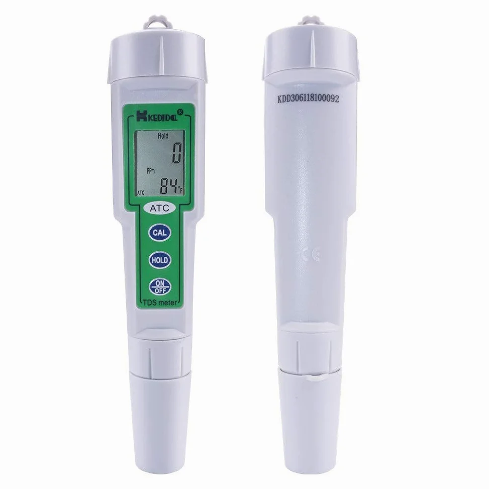 Portable Tipo Pluma TDS Calidad del Agua Análisis Meter Rango de medición 0-9999 PPM TDS Tester de Bolsillo del TC-3061