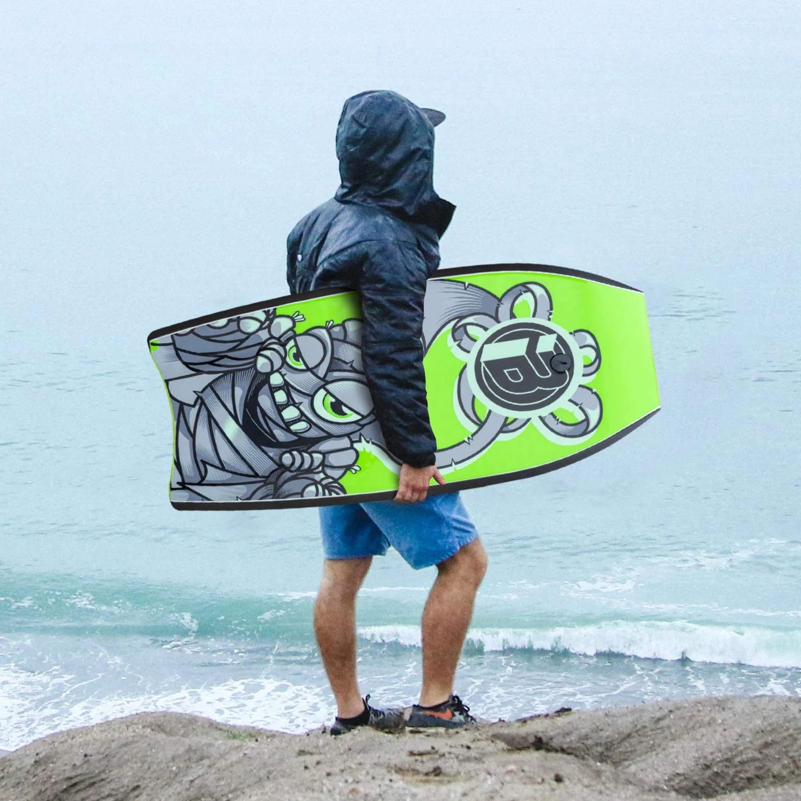 Tabla de bodyboard ligera de 41 pulgadas con cubierta de EPS y correa para adultos y adolescentes
