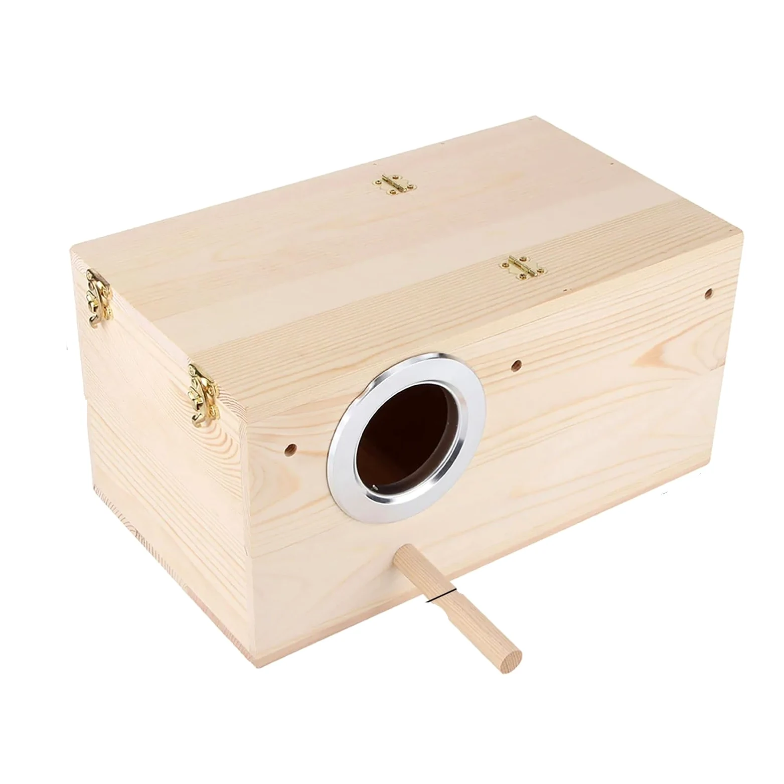Casita pajaros Exterior Caja Nido de Pájaro de Madera, Cajas duraderas for cría de pájaros Cockatiel, decoración de casa de jardín al Aire Libre