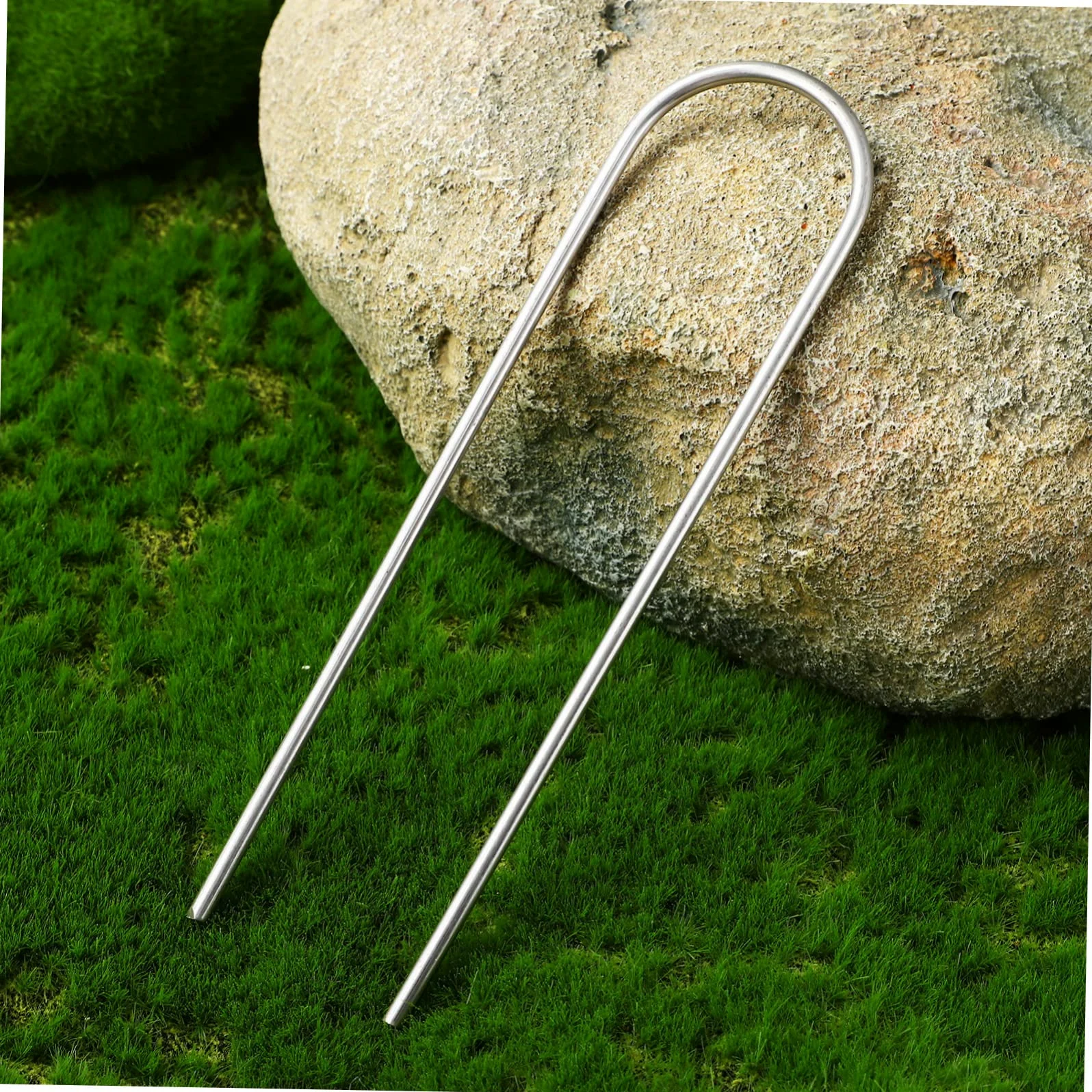 SUPVOX 100piezas Estacas De Hierro para Tiendas Clavos para Fijación De Membranas y Césped Artificial