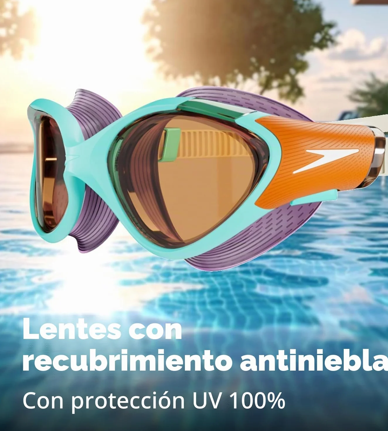 Speedo Gafas de Natación Biofuse 2.0 Mujer Antivaho Ajuste Cómodo