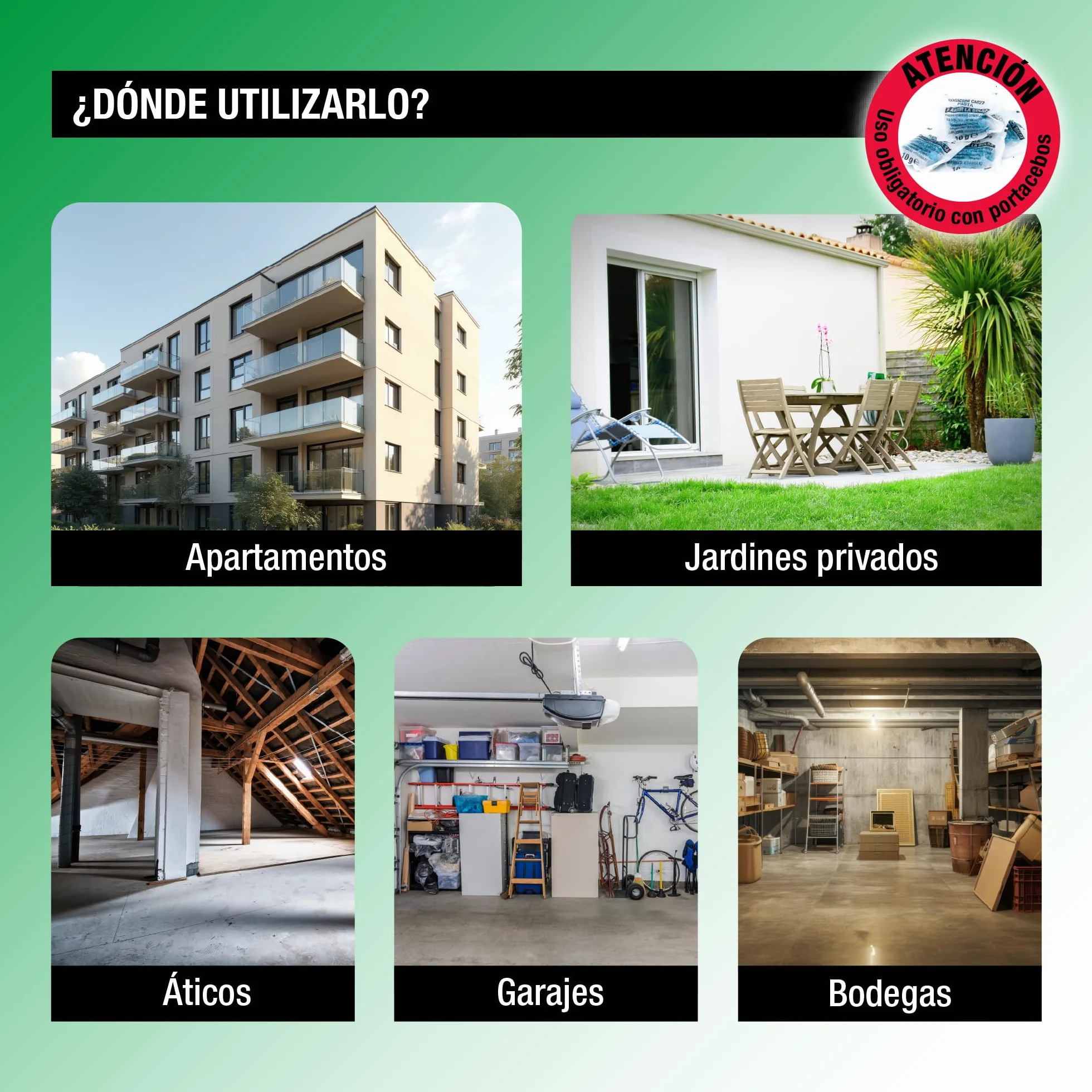 Protect Home, Atrayente de ratas y topillos en formato pasta. Indicado para interiores y exteriores. Único registrado en España para el control de topillos.