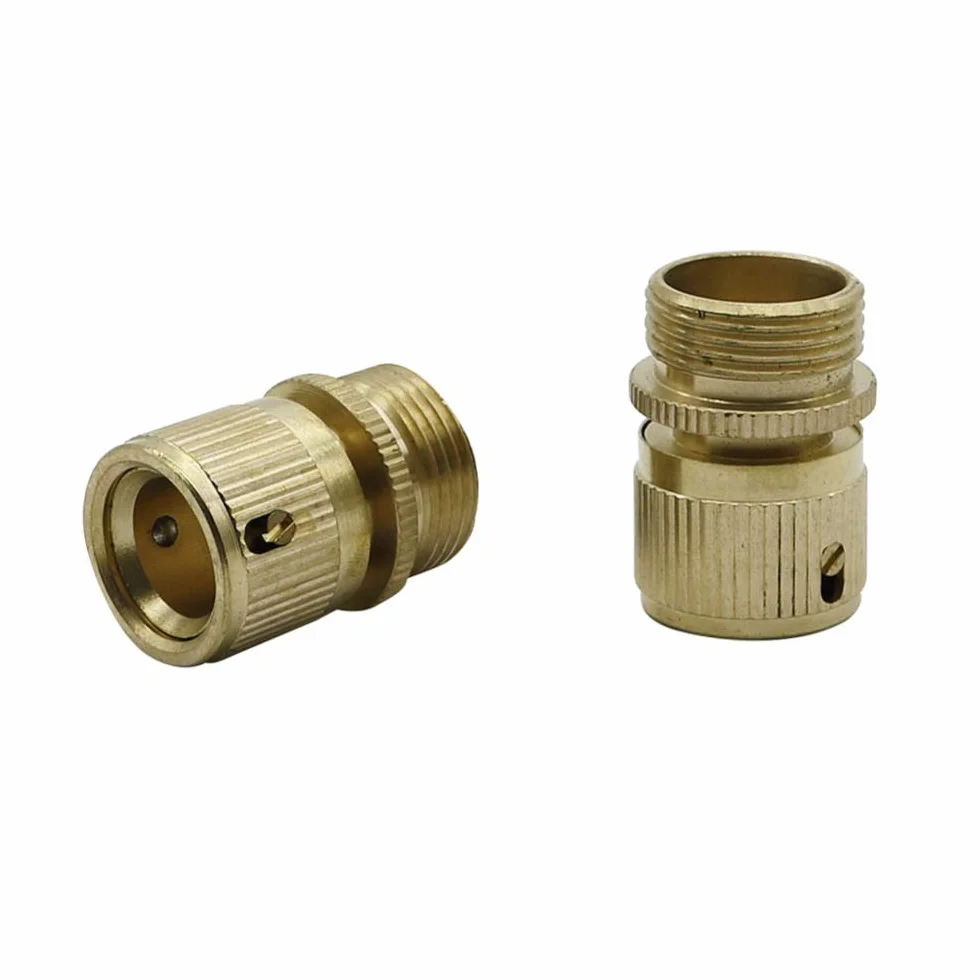 Conector de codo de tubería Latón rosca macho del conector de agua Jardín de riego por goteo Accesorios de lavado de coches pistola de agua especiales Conector de adaptador de 20 PC