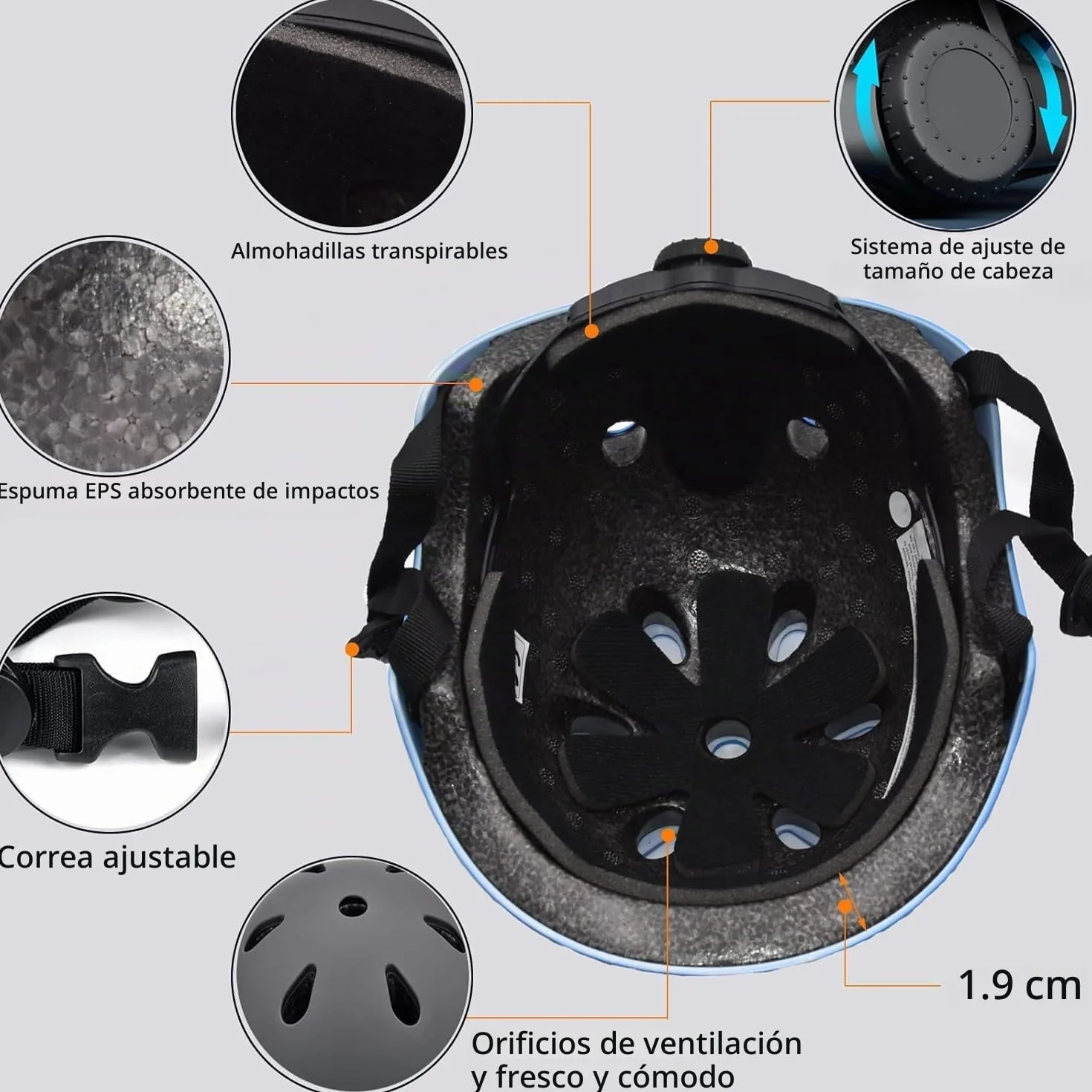 Juego de rodilleras y coderas para niños con casco, protección para monopatín y bicicleta
