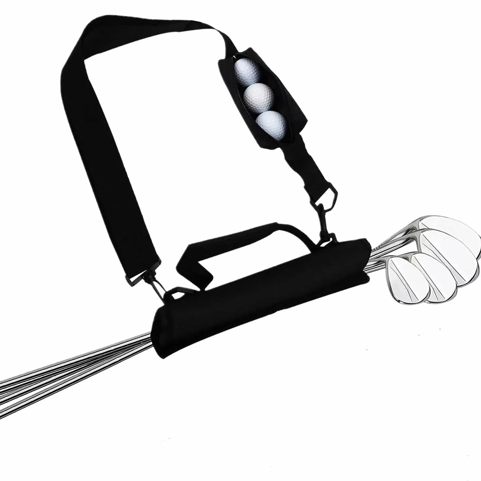 Bolsa de Transporte para Palos de Golf con Correa de Hombro Escalable - Mini Bolsa Portátil