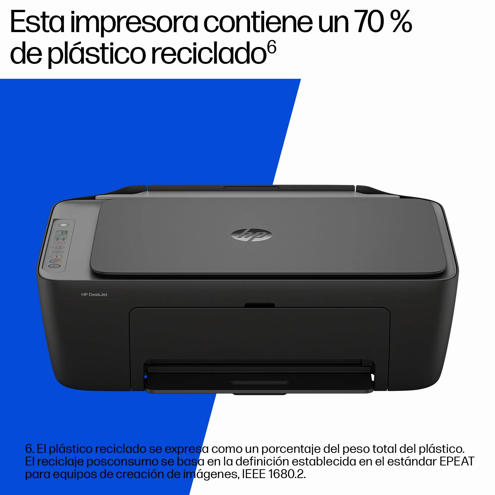 HP DeskJet 2920 Impresora Multifunción Inyección Tinta Color Inalámbrica Wi-Fi Doble Banda Negro