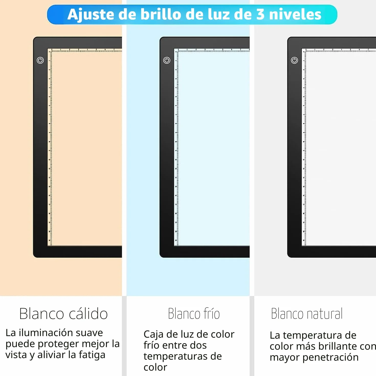 Escáner Portátil Ultradelgado de Negativos y Diapositivas, Panel de Luz LED 12x9 Pulgadas, Visor de Película